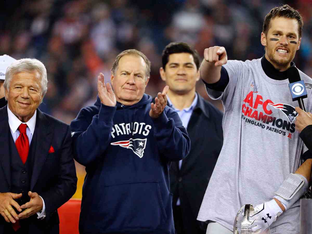 Robert Kraft, Bill Belichick, and Tom Brady