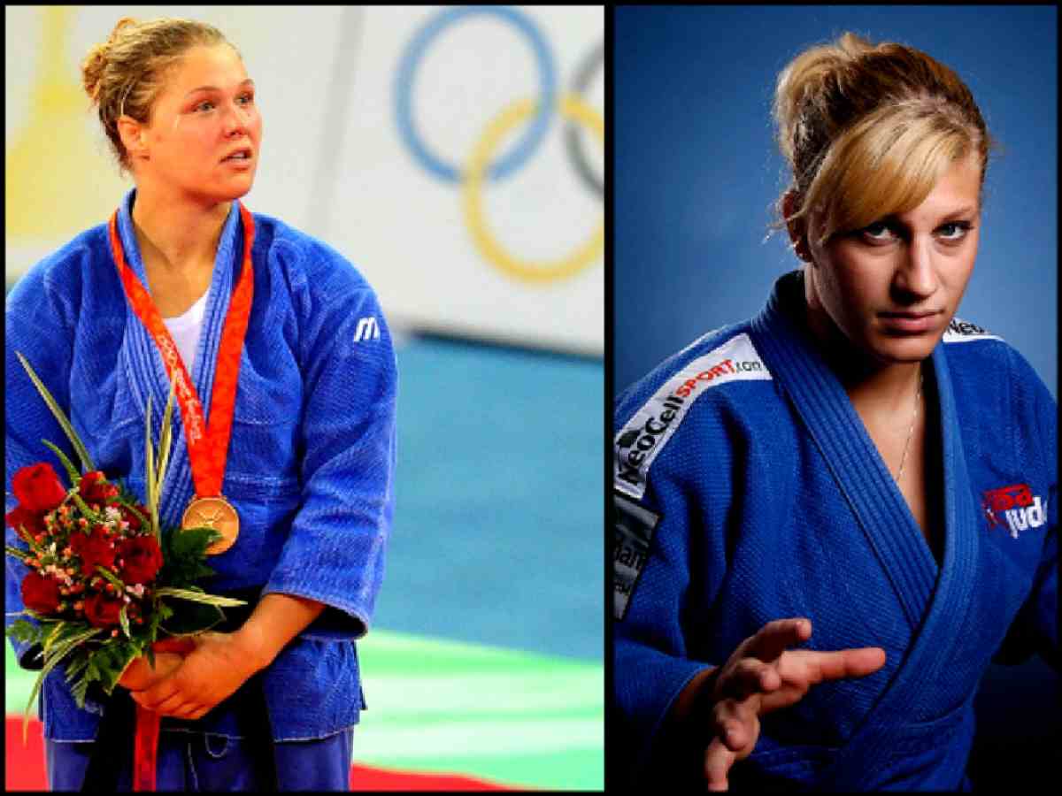 Ronda Rousey and Kayla Harrison