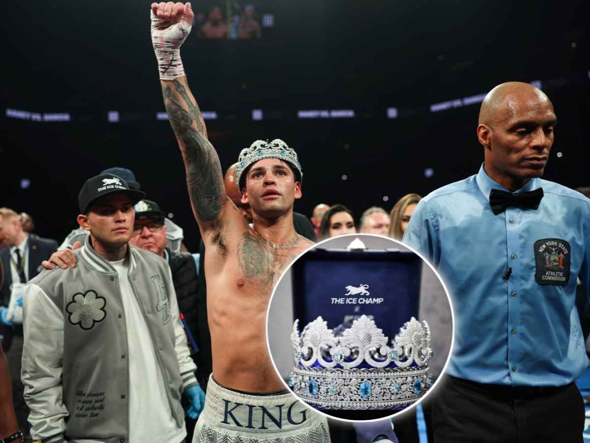 Ryan Garcia wore 'iced out' $1 million crown before stunning Devin Haney