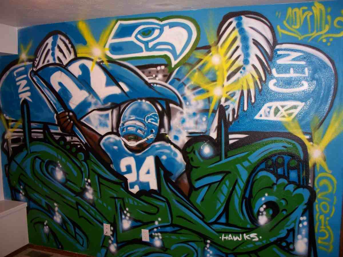 Seahawks famous murals