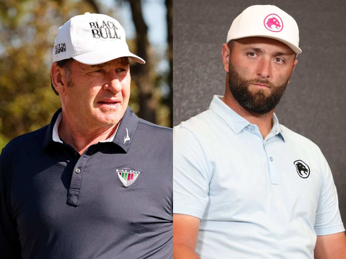 Sir Nick Faldo and Jon Rahm