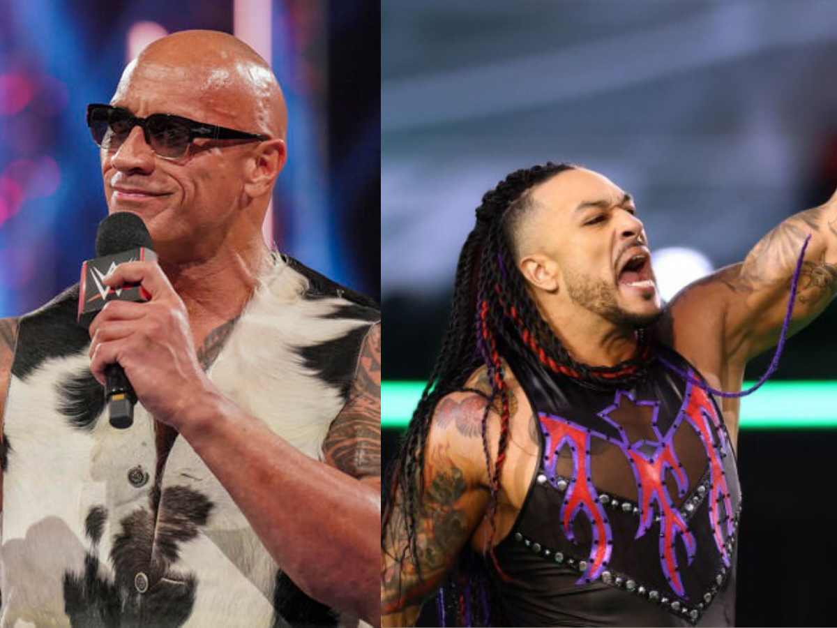 The Rock and Damian Priest