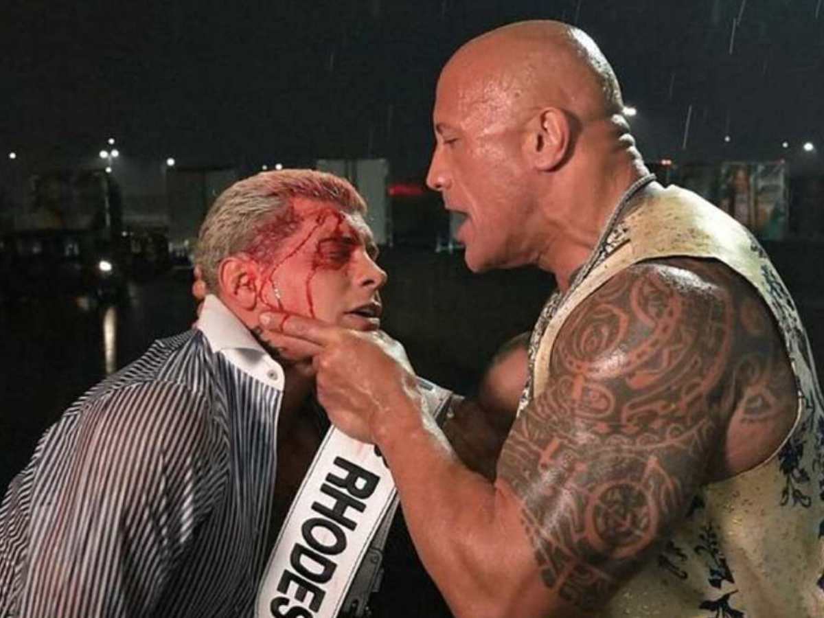 The Rock and Cody Rhodes WWE