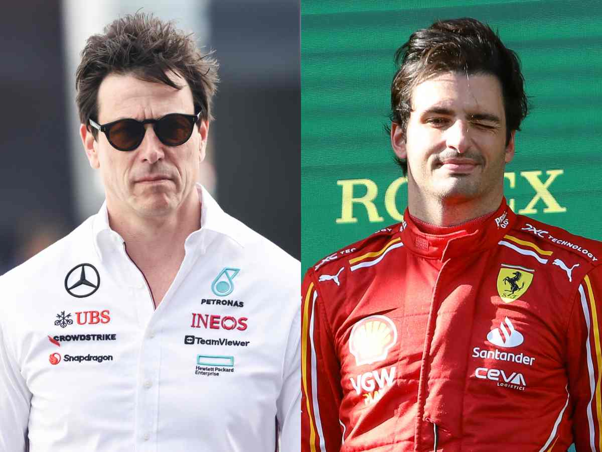 Toto Wolff and Carlos Sainz