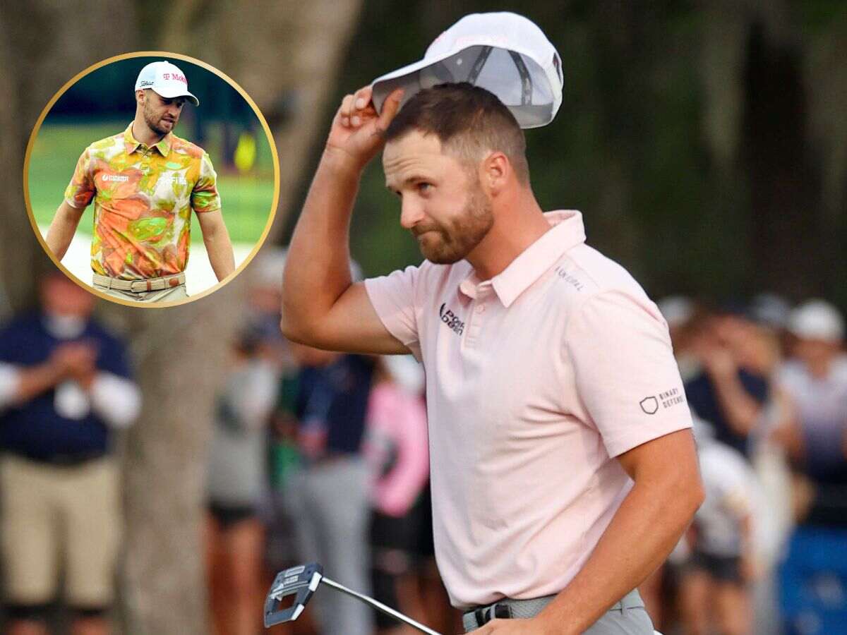 “Piece of wasted paint” – Fans TROLL Wyndham Clark for his outfit during Masters practice round