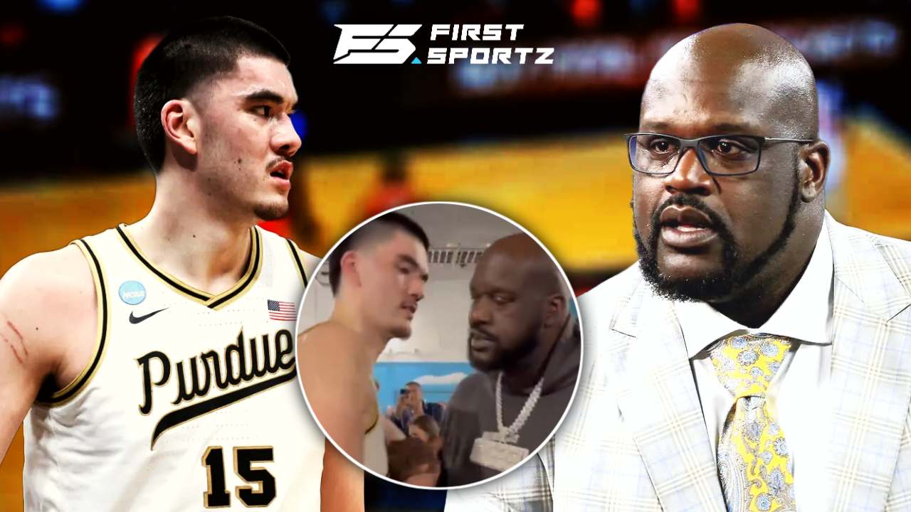 WATCH: 7’1” Shaquille O’Neal gets towered by NCAA superstar Zach Edey at Final Four matchup