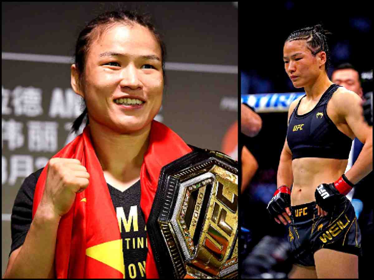 Zhang Weili participates in an All-Chinese title fight affair at UFC 300