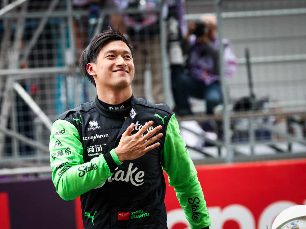 Zhou Guanyu at the Chinese GP