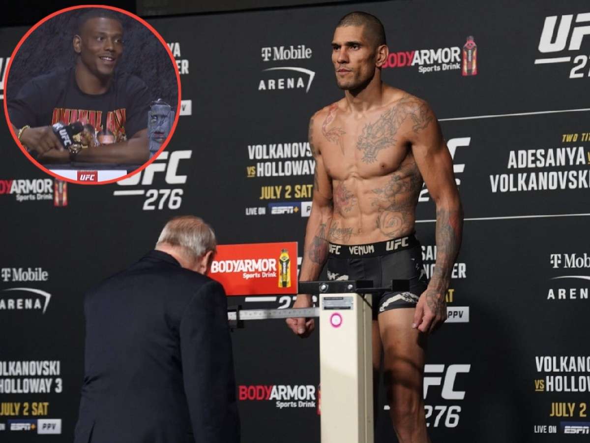 “I’m on your a**!” Jamahal Hill gets FIRED UP in heated back-and-forth with Alex Pereira at UFC 300 presser