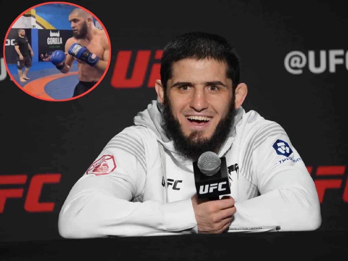 “Straight out of Arkham Asylum” – Islam Makhachev’s training video with new bald look has fans hyped for champ’s return