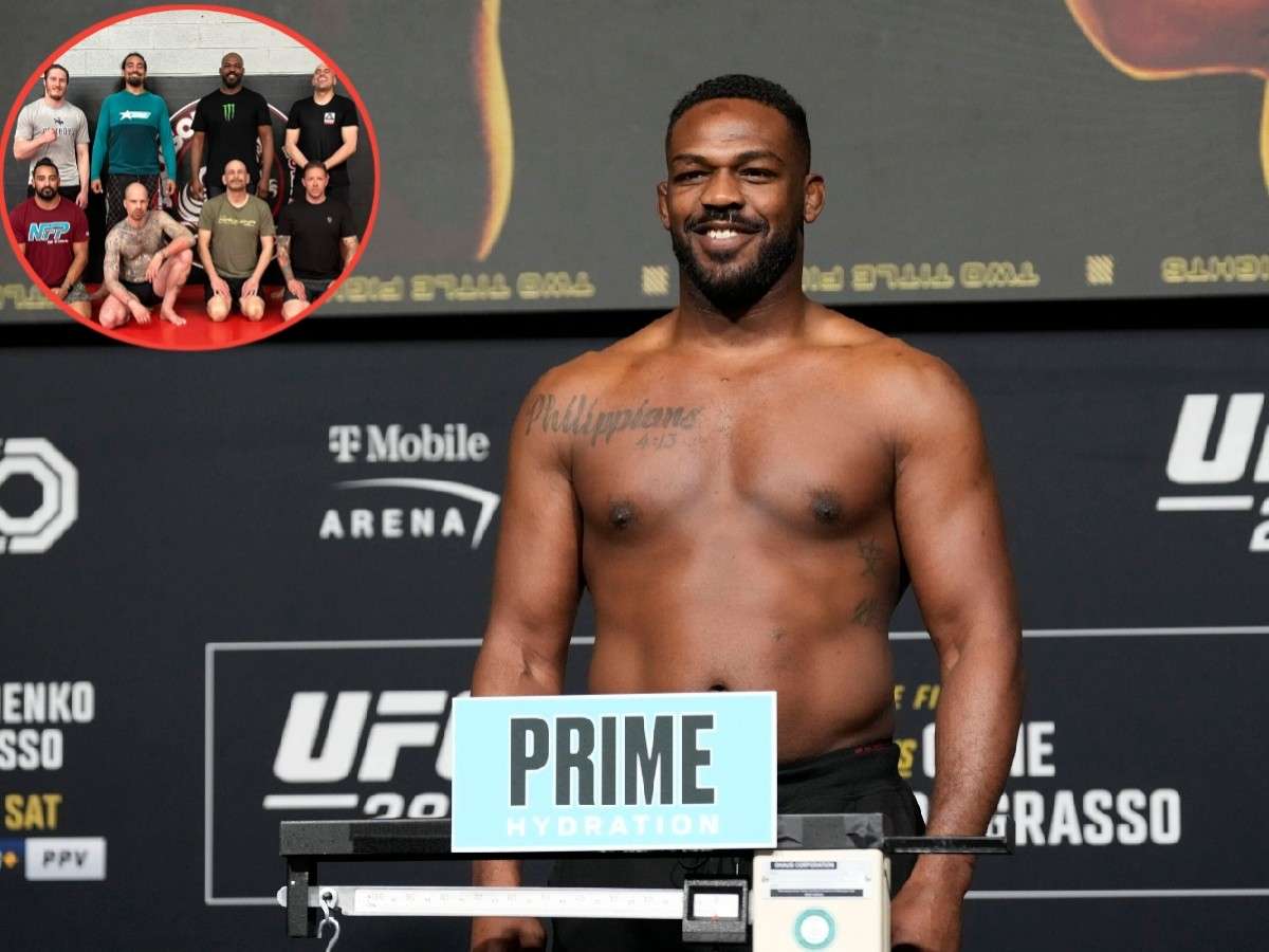 Jon Jones FINALLY back in gym since terrifying pec injury ahead of Stipe Miocic legacy fight