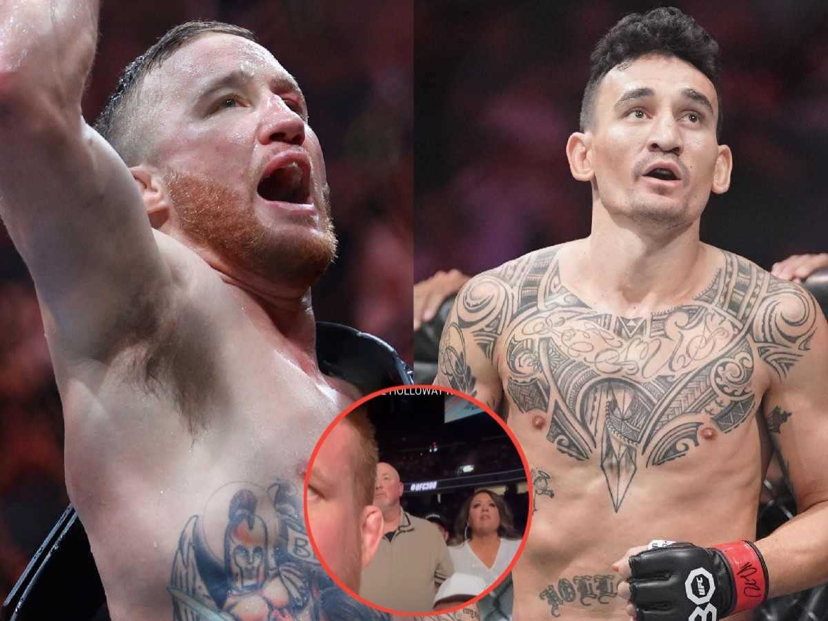 WATCH: Justin Gaethje’s parents’ DEVASTATED reaction after son gets flatlined by Max Holloway at UFC 300