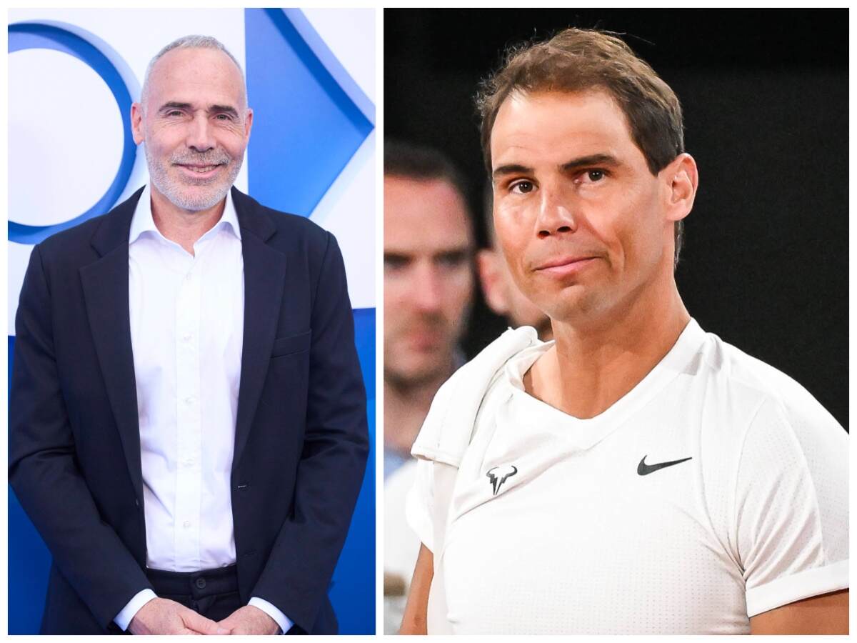 Alex Corretja(L), and Rafael Nadal(R)