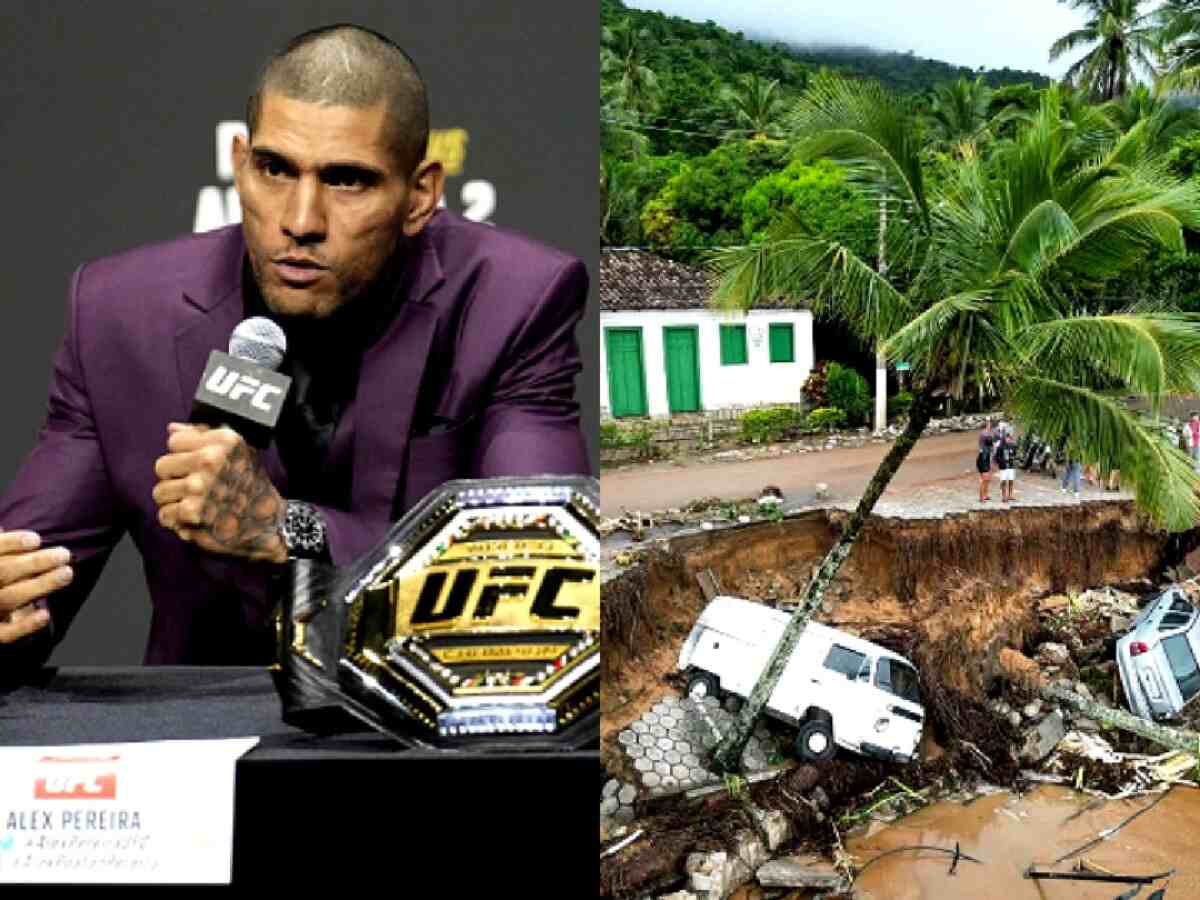 “He’s also bringing awareness” – Alex Pereira donating $120,000 to flood victims in his home nation of Brazil leaves netizens filled with admiration