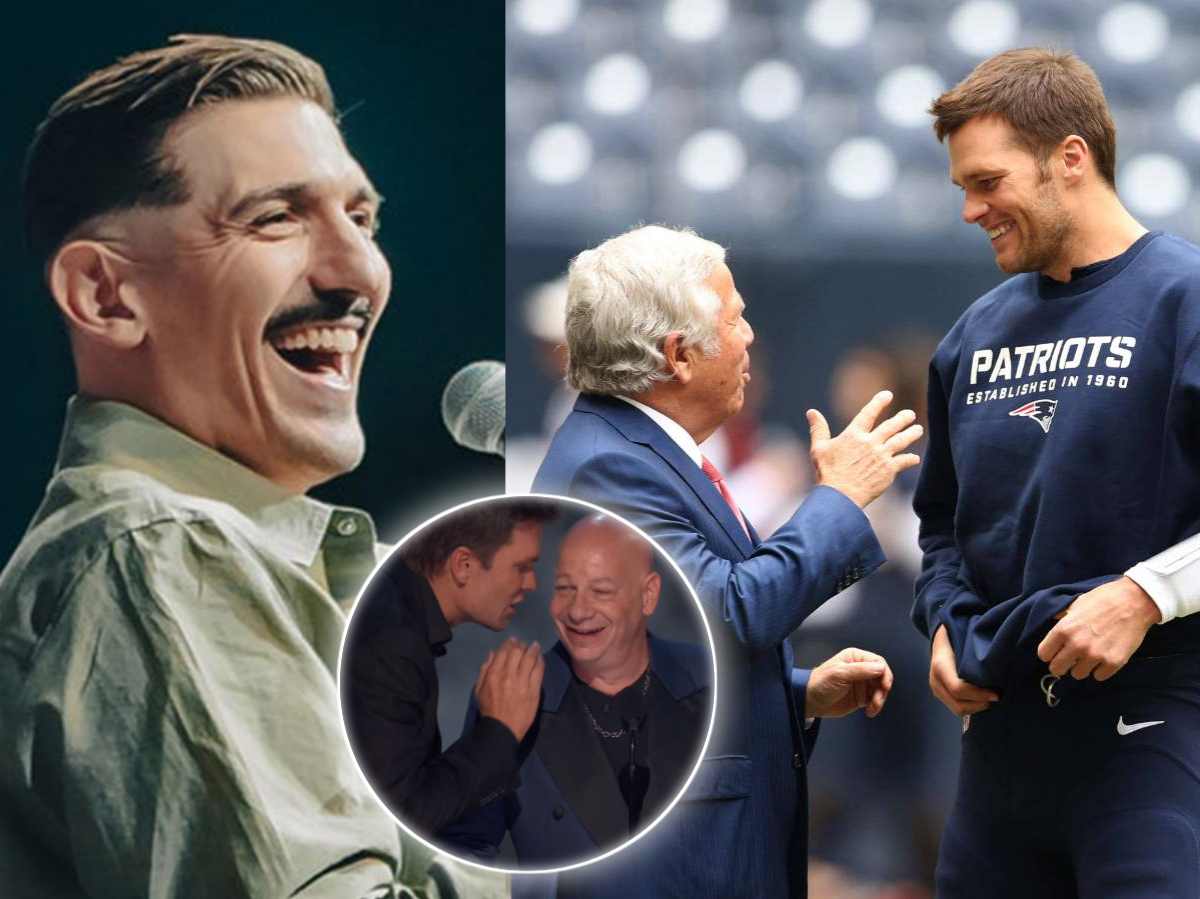 Andrew Schulz discloses everyone was briefed not to make any Robert Kraft jokes at the roast which is why Tom Brady got mad at Jeff Ross for massage joke