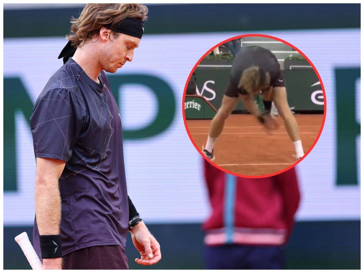 WATCH: “First time I’ve behaved that badly,” Andrey Rublev cannot control his frustration as he fails to perform according to standard and conduct at French Open 2024