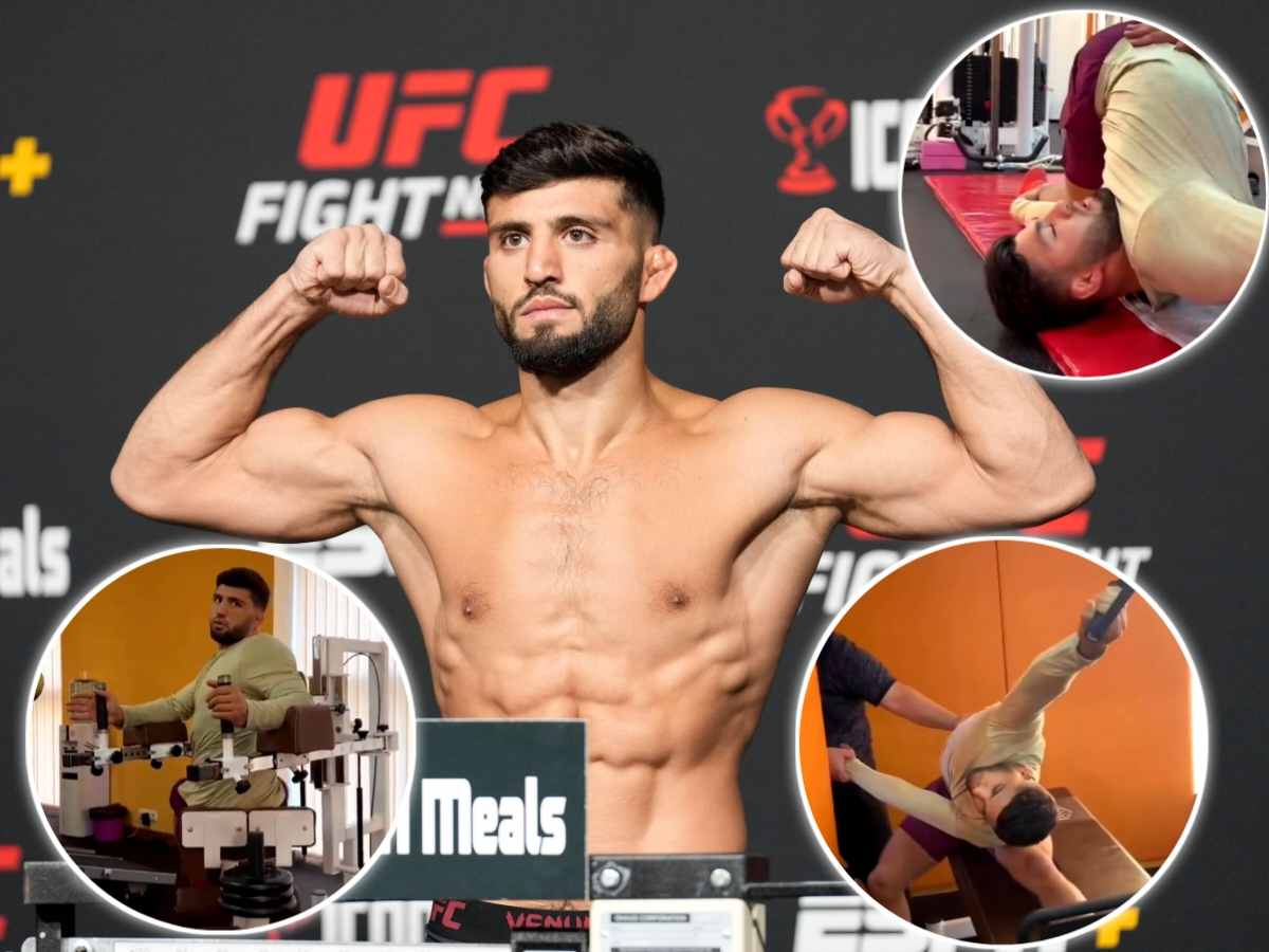 “Bro is real life Plastic Man” – Number 1 UFC lightweight Arman Tsarukyan gets compared to DC Superhero after flexibility workouts goes viral