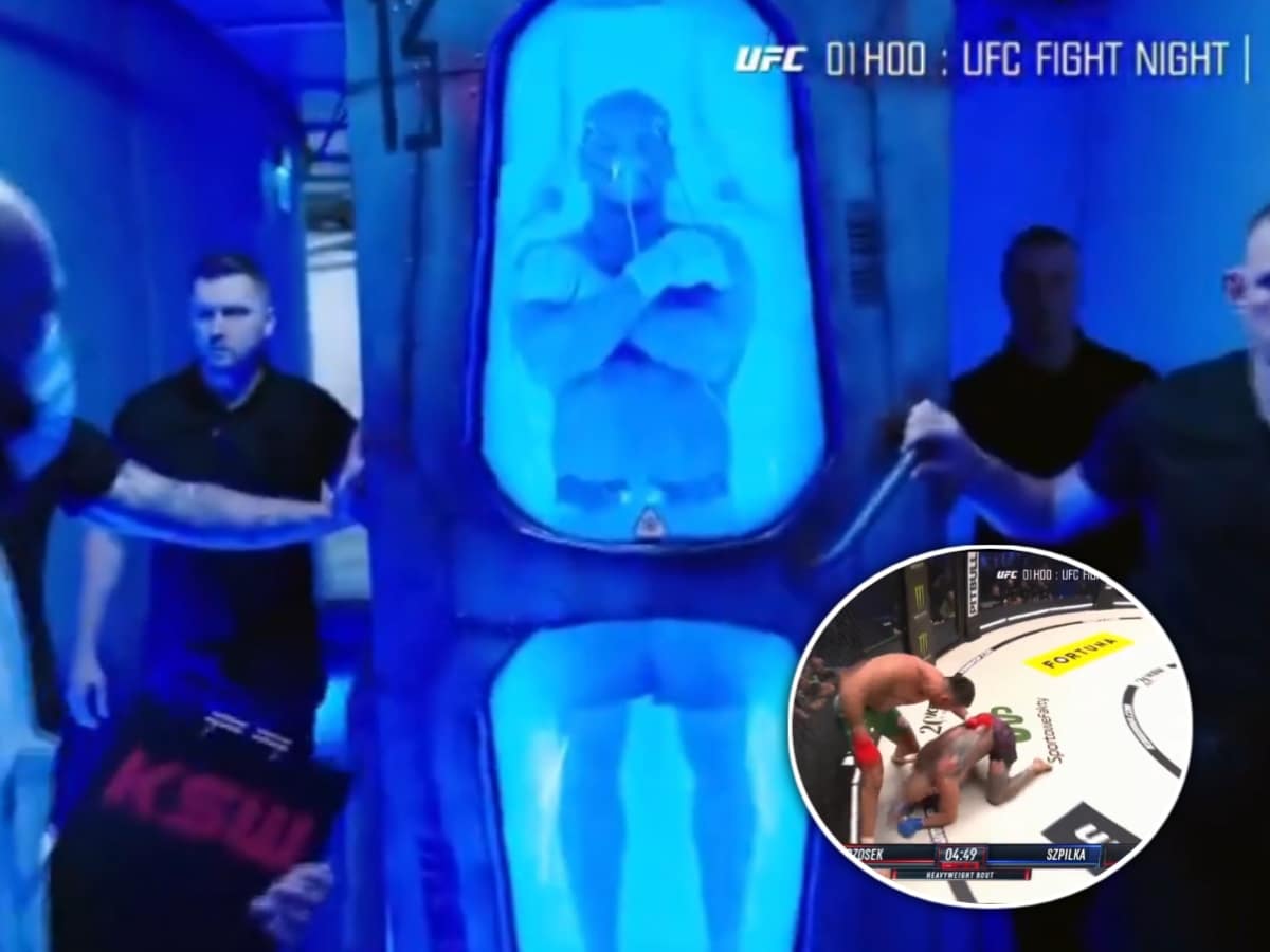 WATCH: “Greatest entrance in history” – MMA fighter walks out of Cryo Chamber to get knocked out in 10 seconds; fans go bananas