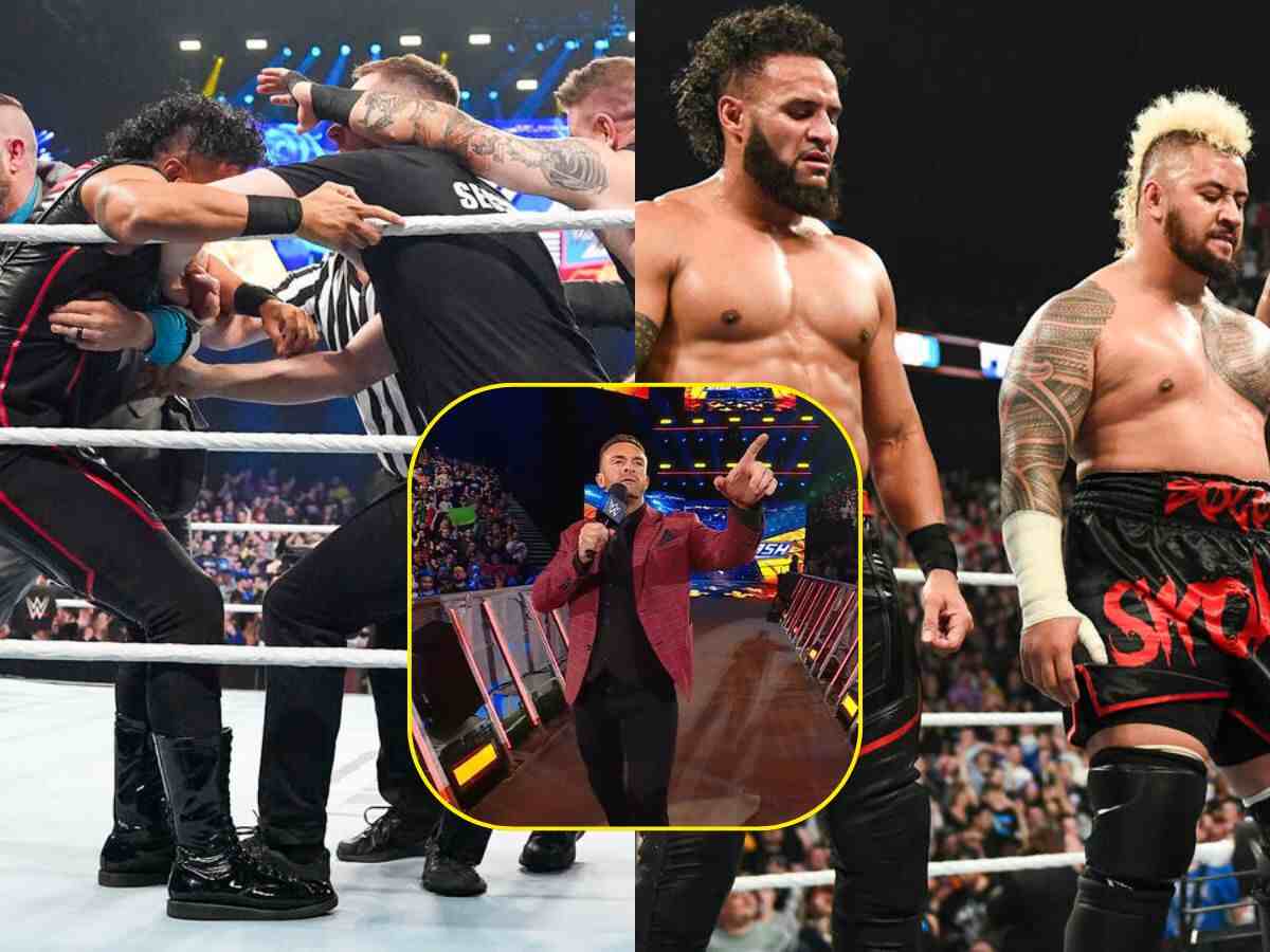 WATCH: Top WWE Official forced to make major change on live show after chaos erupts in the Bloodline match at Backlash