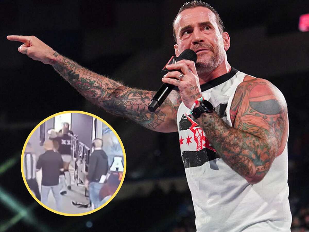 WATCH: CM Punk sarcastically mentions his AEW All In brawl against Jack Perry on Raw