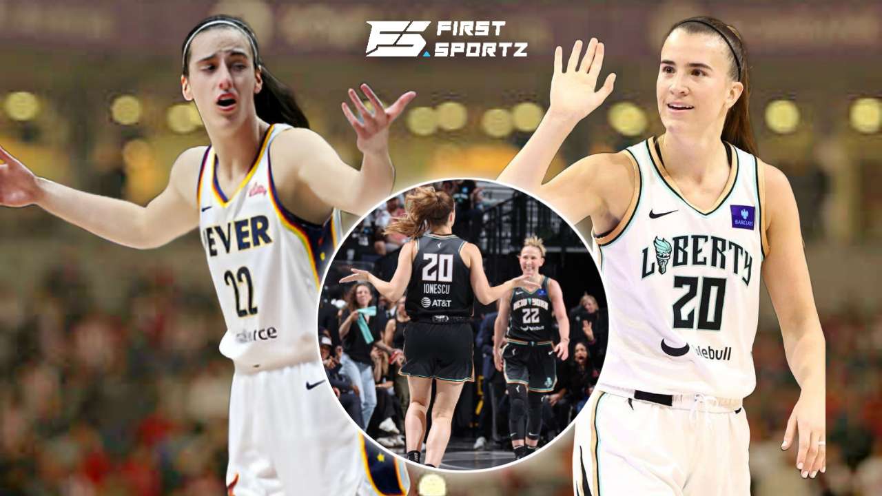 “Veteran vs rookie” – Fans go WILD as Sabrina Ionescu shows her class against Caitlin Clark