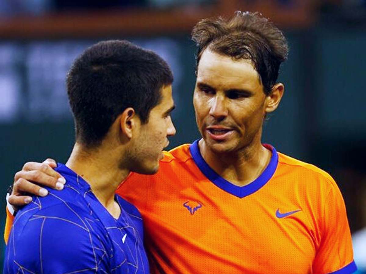 Carlos Alcaraz and Rafael Nadal