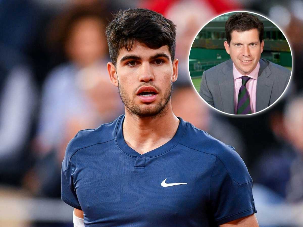 Tim Henman believes Carlos Alcaraz was ‘distracted’ against Jesper De Jong as ‘he got himself in a spot of bother’ during his second-round match at the French Open