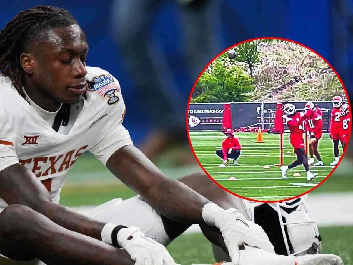 WATCH: “He’s been working with Toney” – Xavier Worthy dropping an easy catch during Chiefs’ training sparks WILD reactions on social media