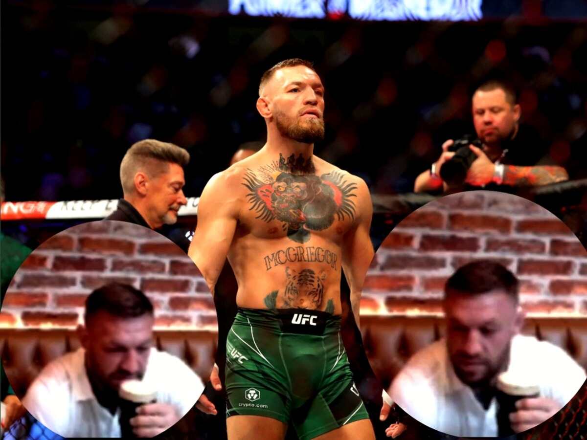 WATCH: Conor McGregor ALMOST drinks alcohol on livestream amidst tedious fight camp for UFC 303