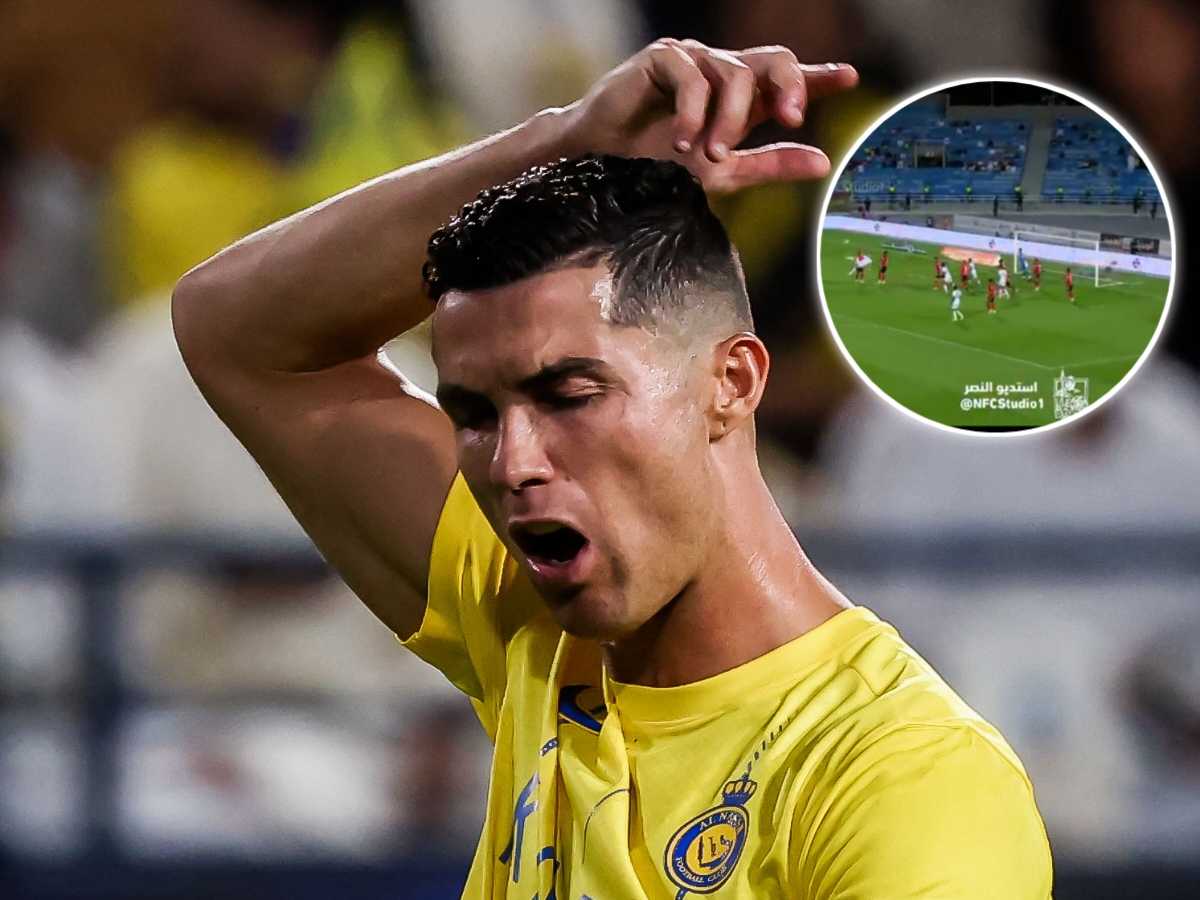 WATCH: “Shameful and embarrassing” – Cristiano Ronaldo’s failed attempt of bicycle kick during injury time against Al-Riyadh sparks WILD reactions on social media