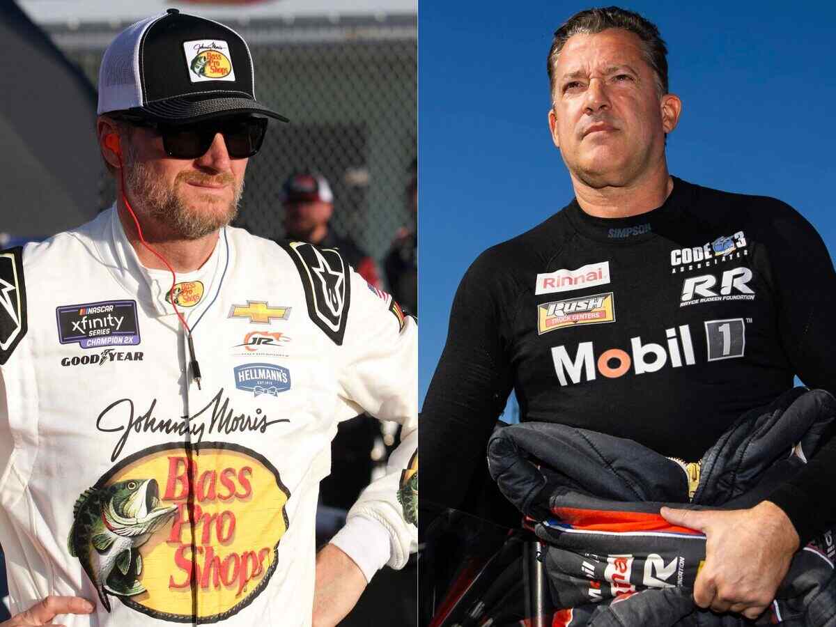 WATCH: “Holy sh*t. That would be weird”- Dale Earnhardt Jr. urges Tony Stewart to not leave NASCAR by selling SHR