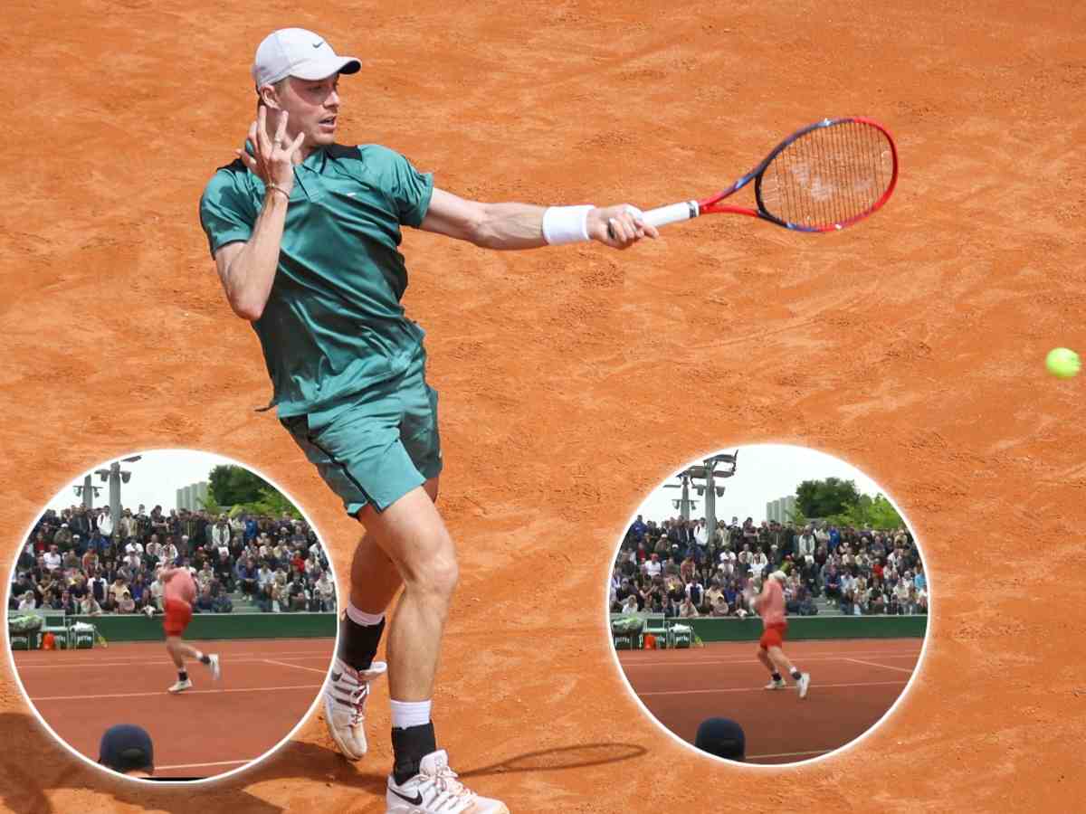 WATCH: “Right smack to the face”- Denis Shapovalov gets hit on the head during rally against Frances Tiafoe at Roland Garros, fans react