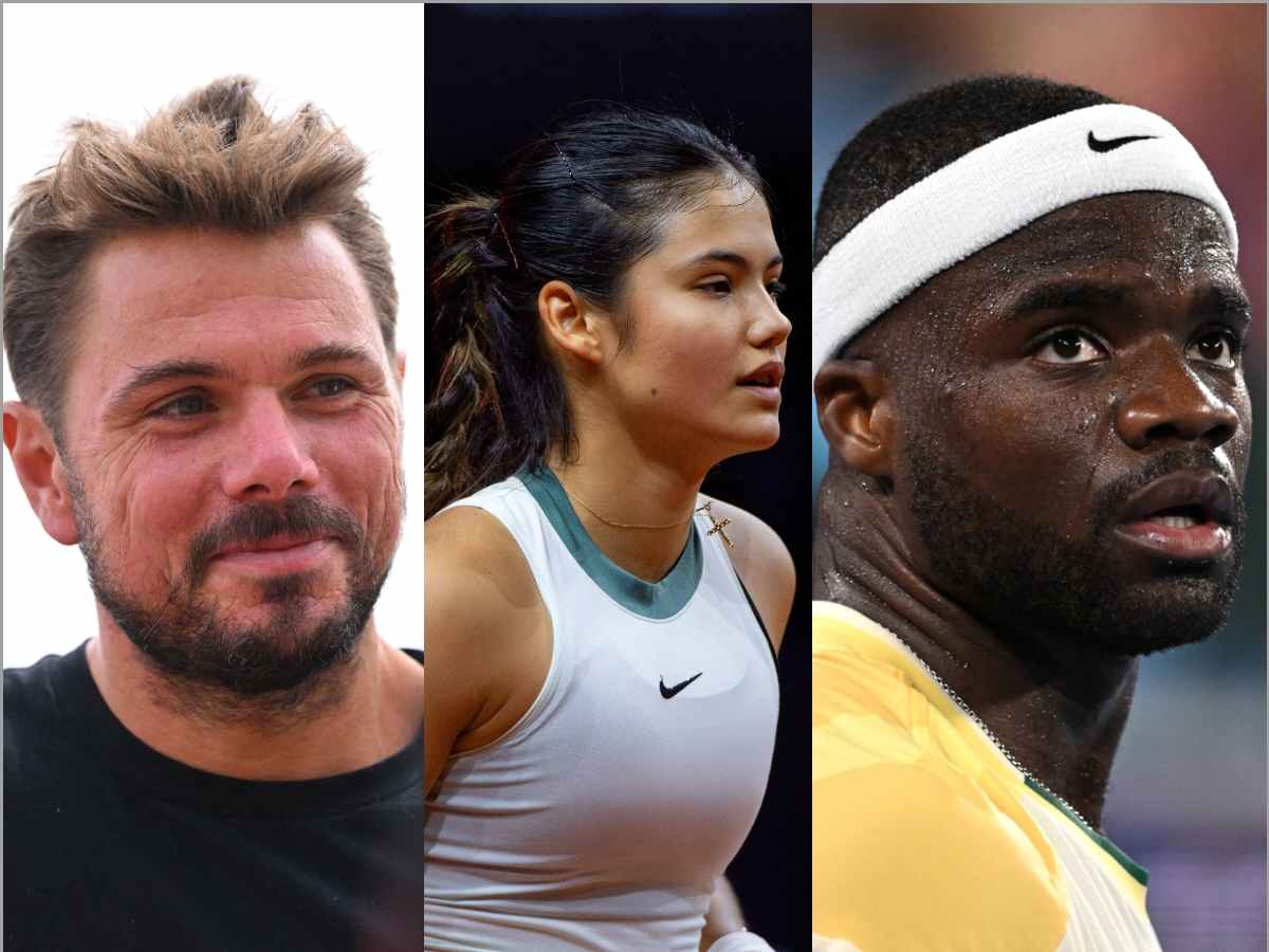 WATCH: Emma Raducanu partners with Frances Tiafoe & Stan Wawrinka to star in the new Evian Water ad