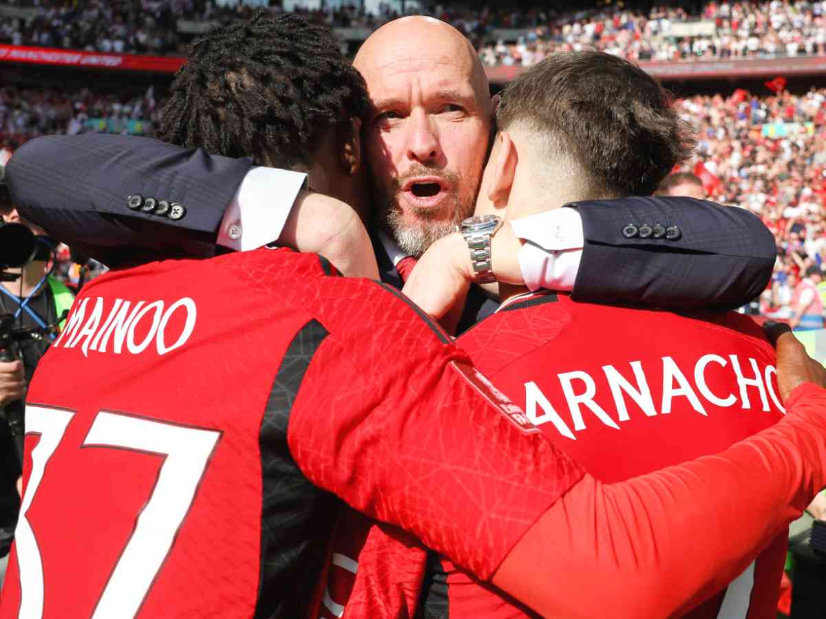 Erik ten Hag, Alejandro Garnacho & Kobbie Mainoo