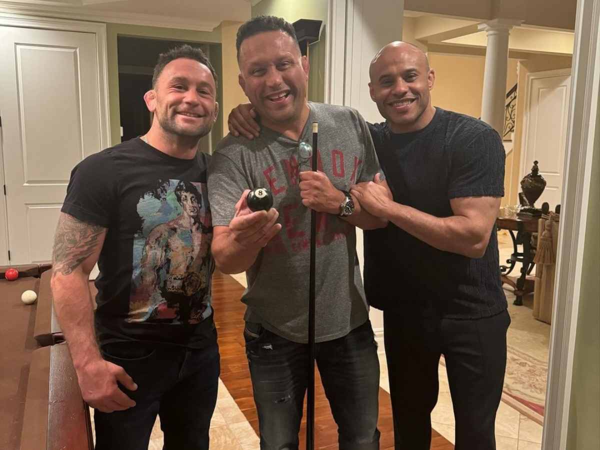 Frankie Edgar, Renzo Gracie, and Ali Abdelaziz