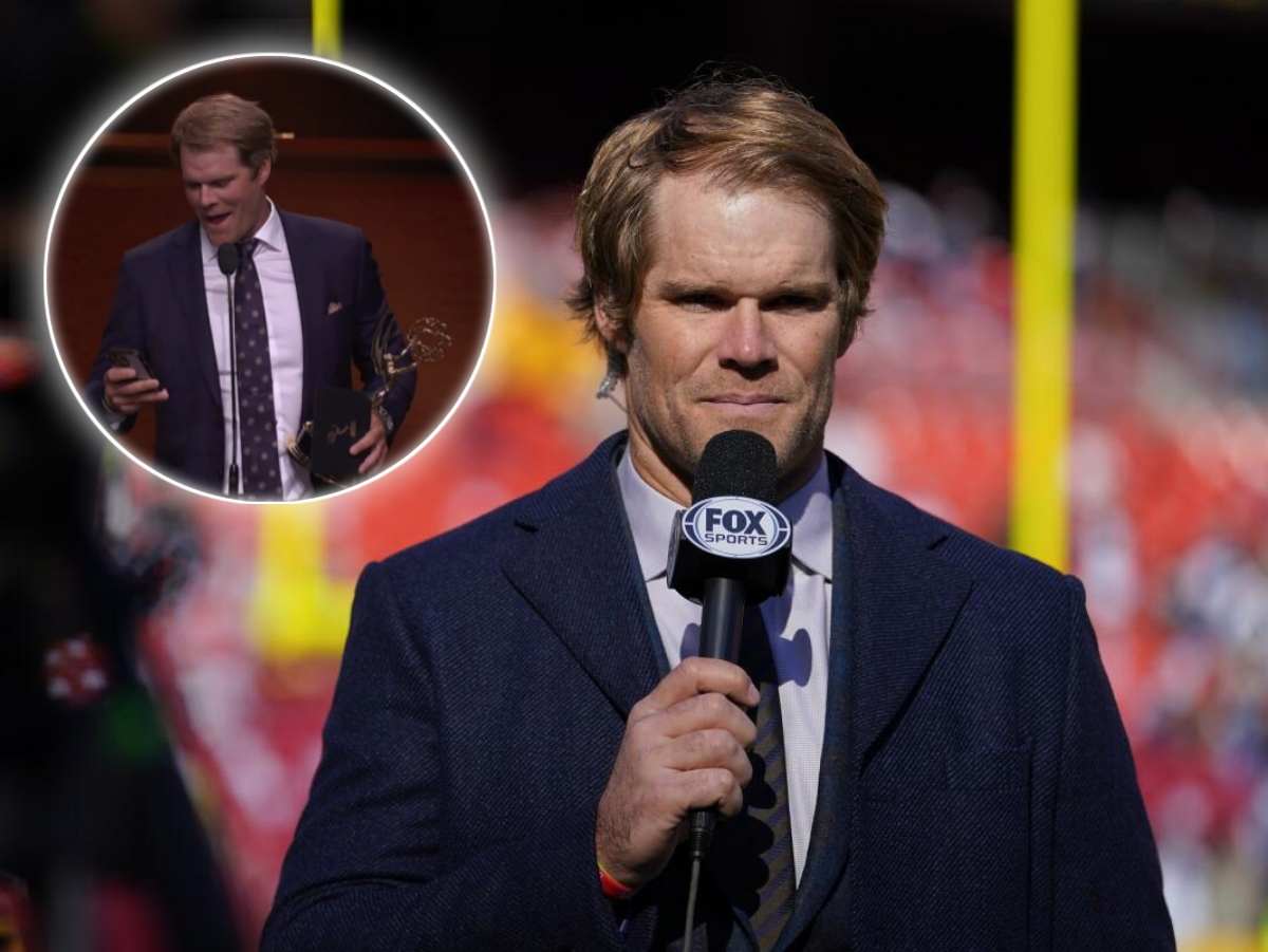 “Still gets the Bledsoe treatment from Brady” – Greg Olsen winning the Sports Emmy for ‘Outstanding Personality’ days after getting demoted by FOX sparks WILD Tom Brady-infused reactions on social media