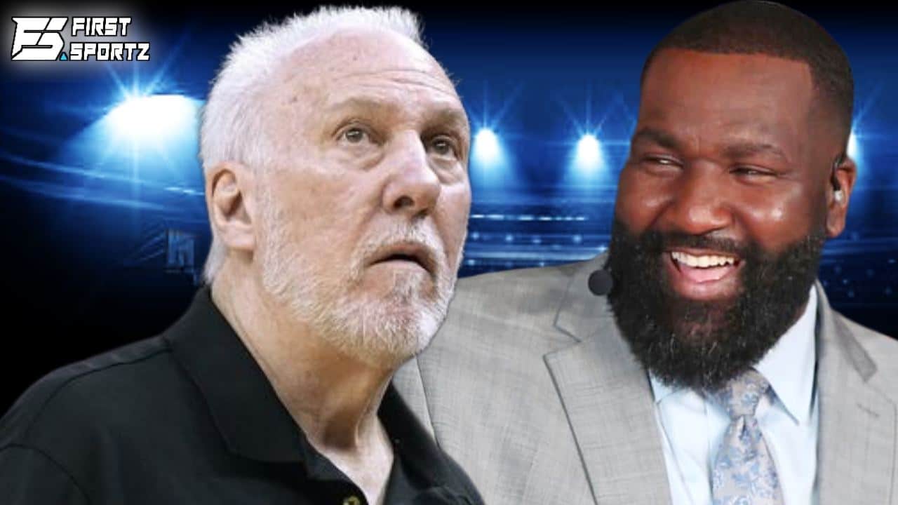 “He is drinking Pediasure,” Kendrick Perkins hilariously jokes at Gregg Popovich ahead of Draft day