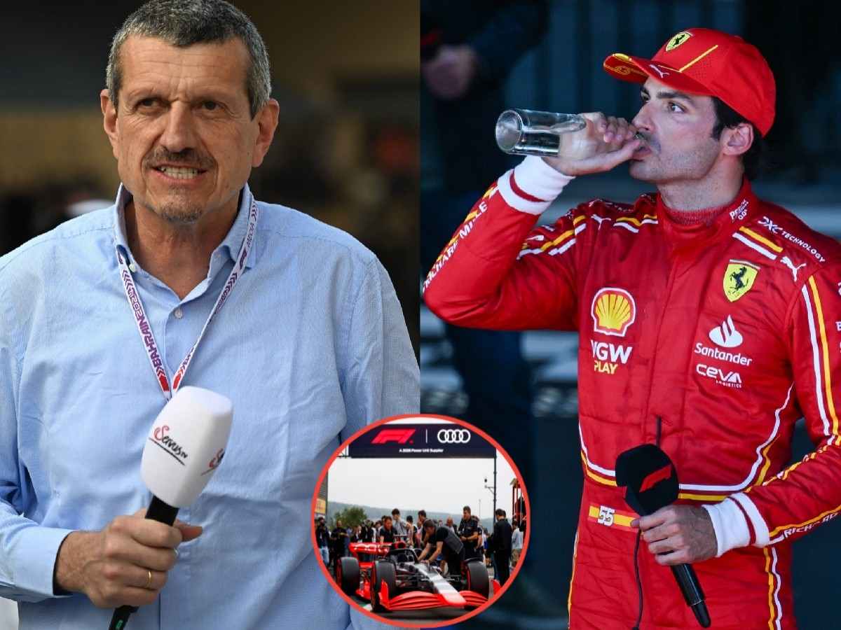 Guenther Steiner, Carlos Sainz and Audi