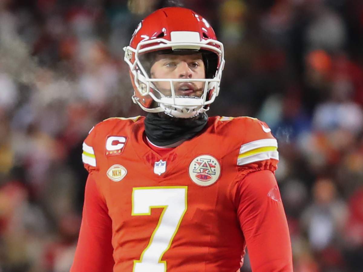 Kansas City Chiefs placekicker Harrison Butker (Image via IMAGO)