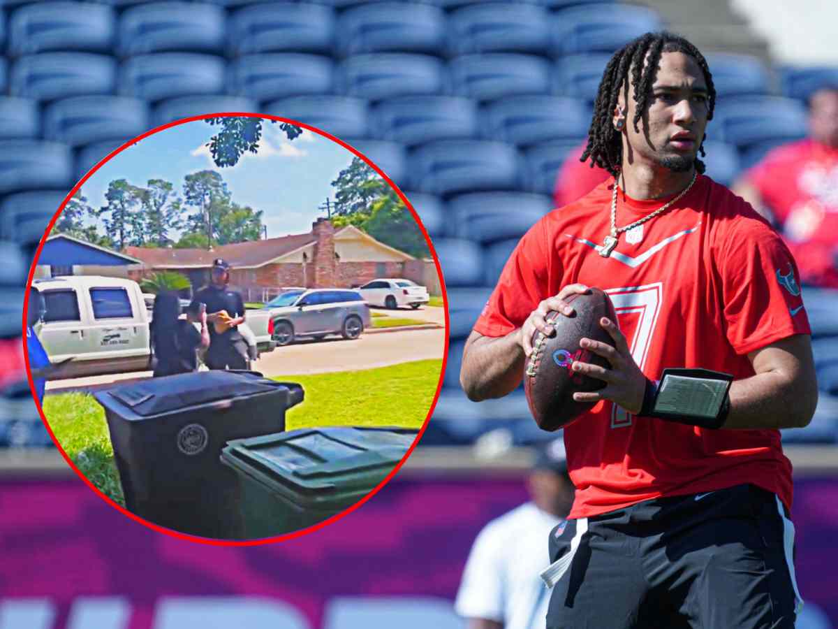 WATCH: Following devastating storm, CJ Stroud helps in cleaning up trees and also plays catch with neighborhood Houston kids