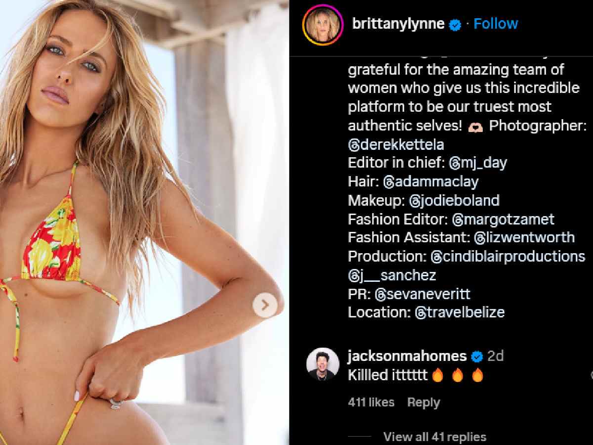 Patrick Mahomes' brother Jackson has a solid '2-word' reaction to Brittany Mahomes' ravishing bikini pictures for SI