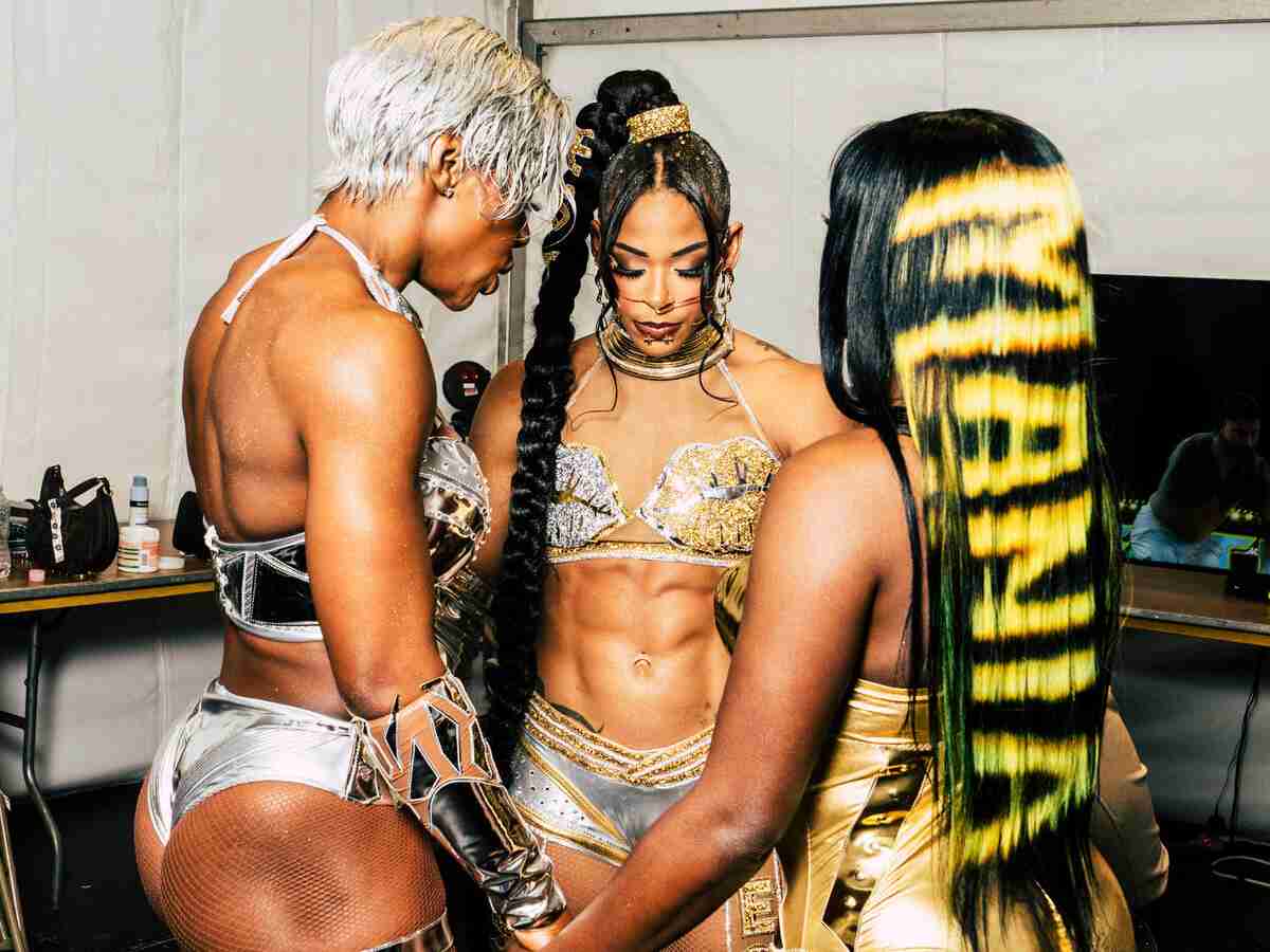 Jade Cargill, Bianca Belair, and Naomi