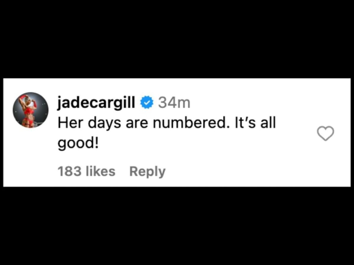 Jade Cargill's comment 