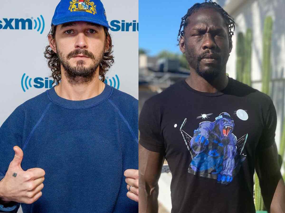 Shia LaBeouf and Jared Cannonier