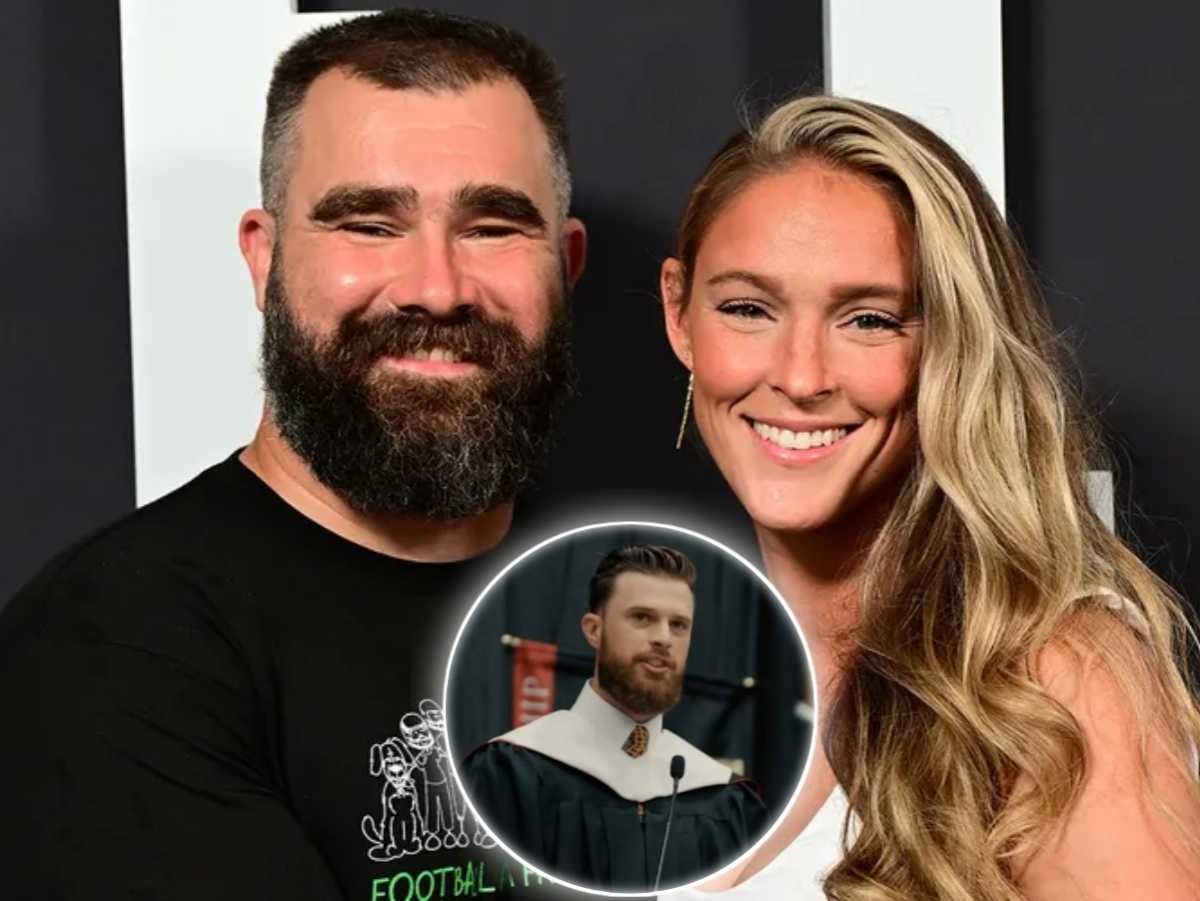 Jason Kelce admits wife Kylie was ‘a little bit frustrated’ by Harrison Butker’s controversial speech