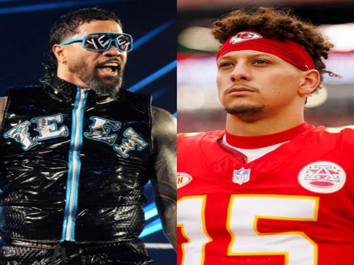 Jey Uso and Patrick Mahomes