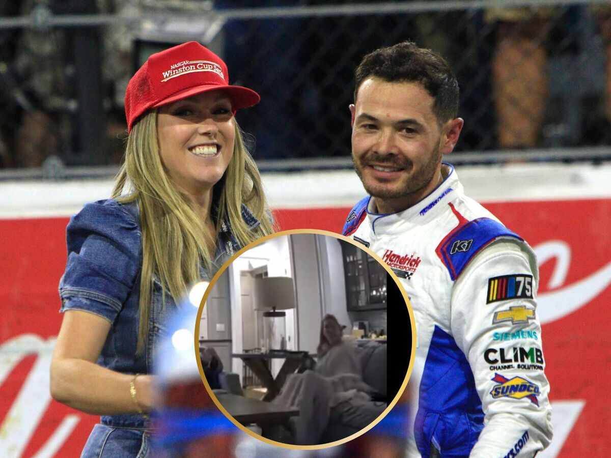 WATCH: “What the heck of a race”- Kyle Larson’s wife’s reaction to the HMS drivers’ 0.001s Kansas win goes viral