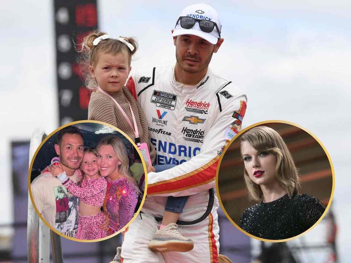 WATCH: Kyle Larson spotted at Taylor Swift’s Parris concert with his wife and daughter