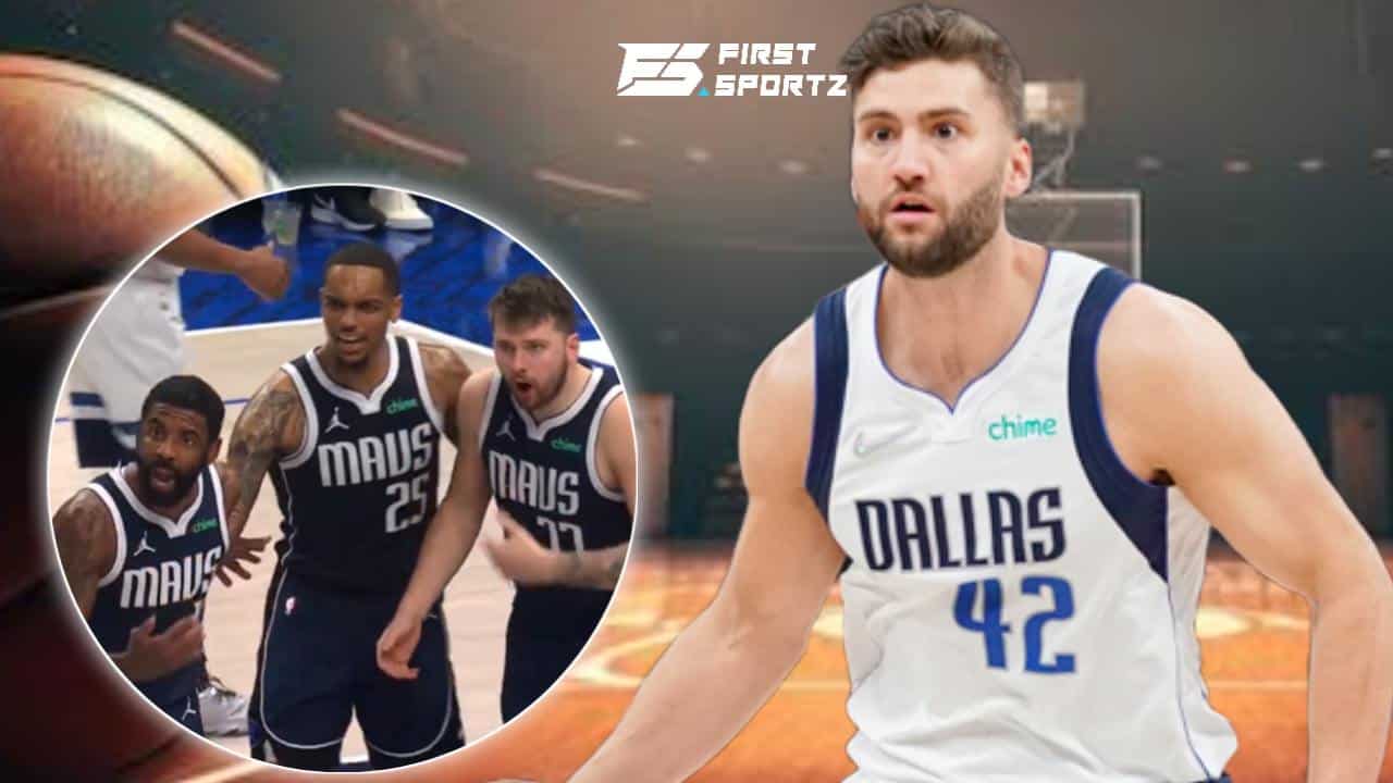 WATCH: Luka Doncic and Kyrie Irving yelling at Maxi Kleber to join huddle is the latest NBA meme