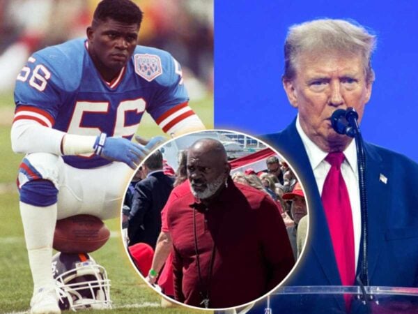 Lawrence Taylor spotted at Donald Trump's rally